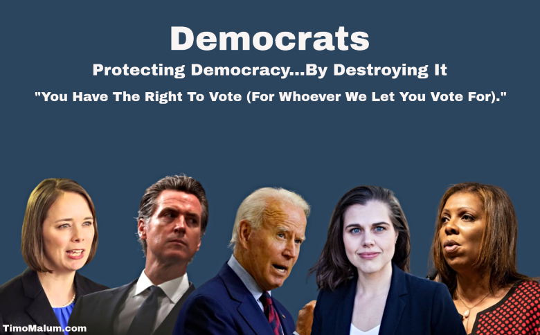 Democrats destroy democracy meme