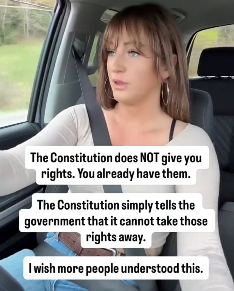 meme: your rights come from God, not the government