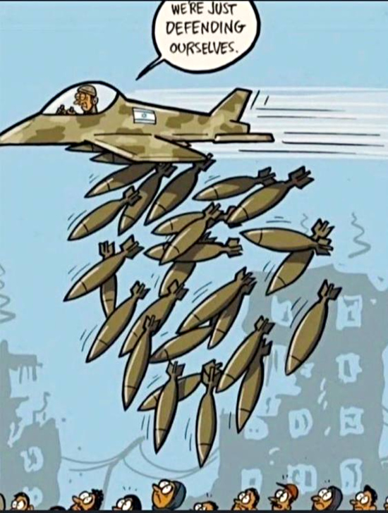 meme about Israel killing civilians in self defense