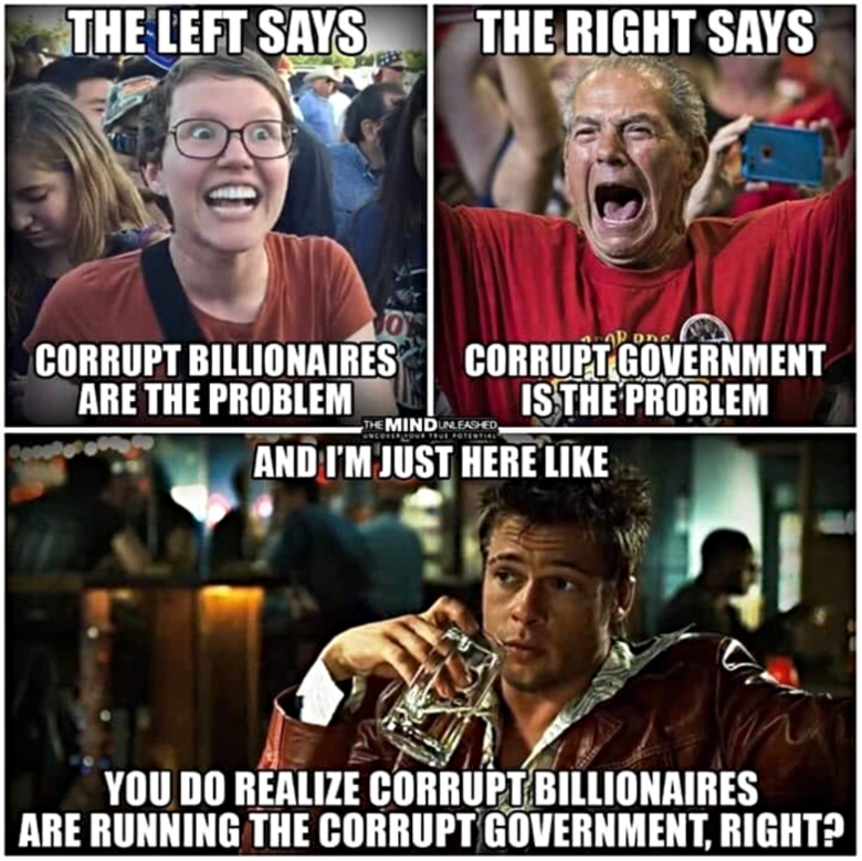 meme about left right politics