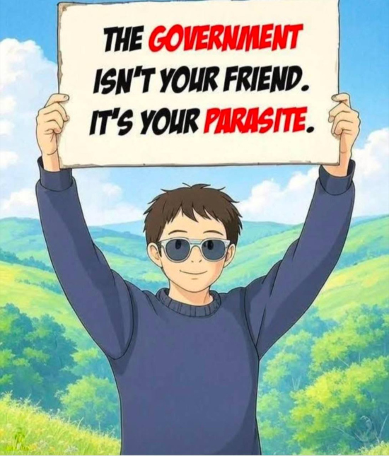 meme about the government being a parasite