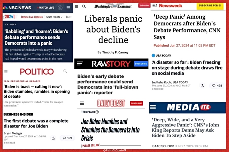 news media reaction to Biden's debate performance