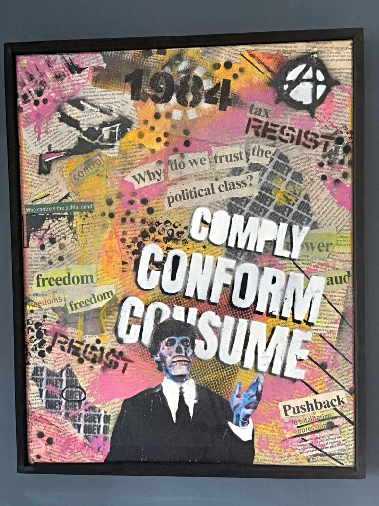 comply, conform, consume artwork by The Light Paper UK