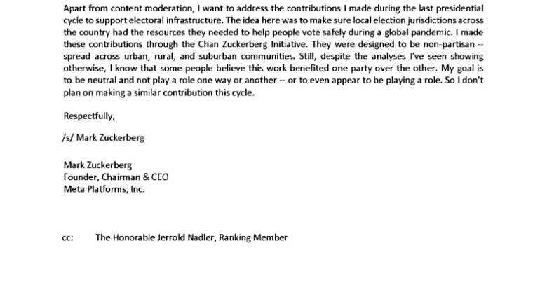 Mark Zuckerberg Joe Biden censorship letter page 2