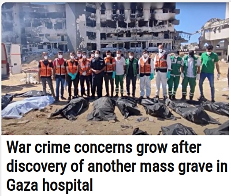 gaza mass graves