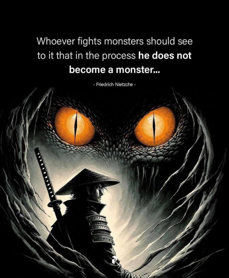 Nietzche quote about monsters