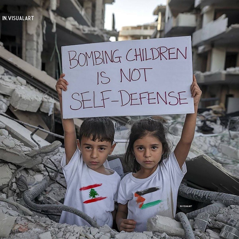 bombing children isn't self defense