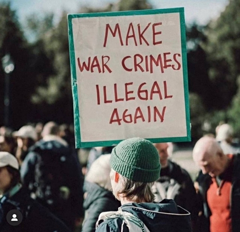 make war crimes illegal again