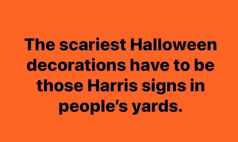 Kamala Harris Halloween decorations