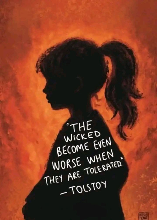 Tolstoy quote about exposing evil