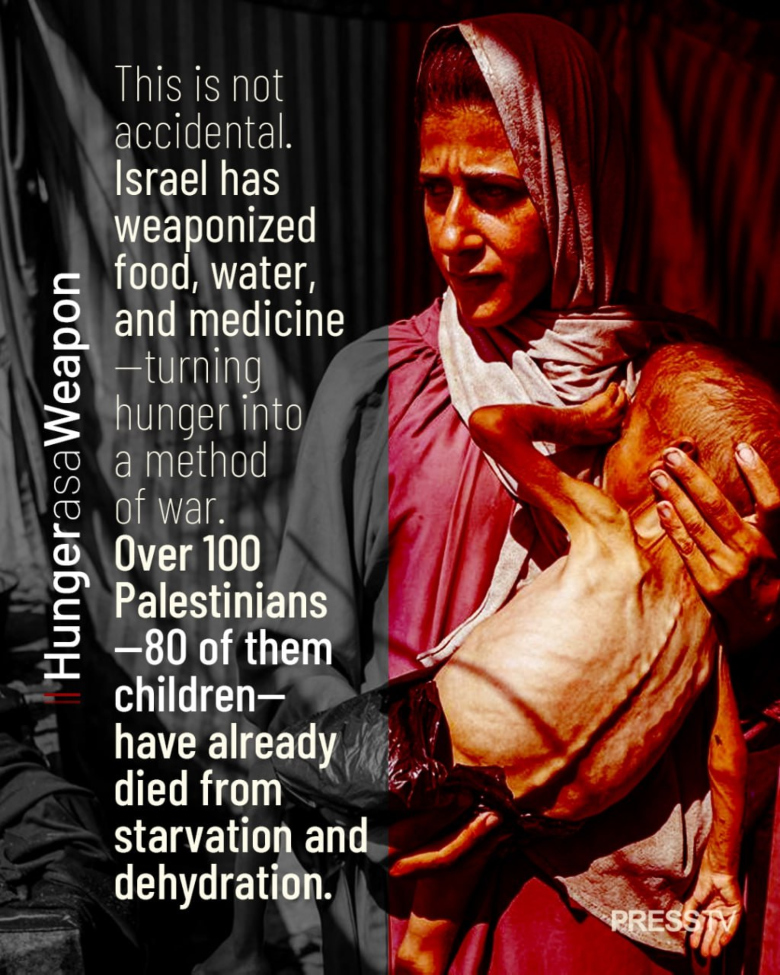 mother with emaciated child in Gaza