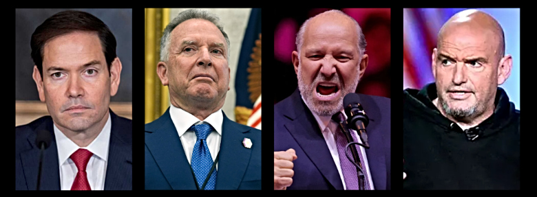 Marco Rubio, Steve Witkoff, Howard Lutnick, John Fetterman
