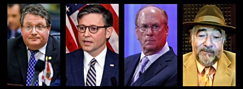 Randy Fine, Mike Johnson, Larry Fink, Michael Savage