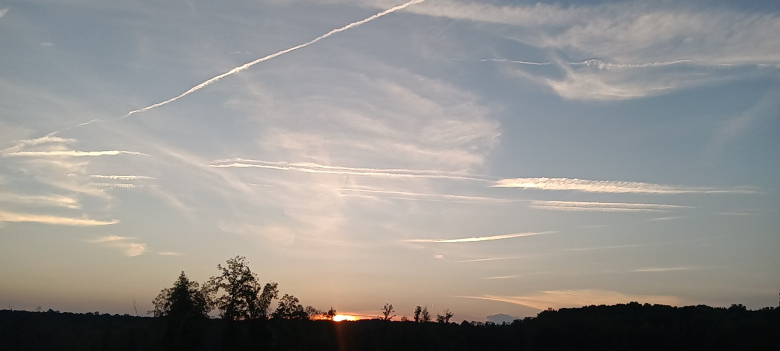 chemtrails over central North Carolin