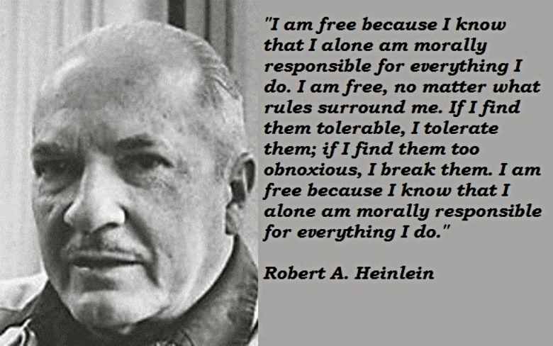 Robert A. Heinlein quote on human freedom