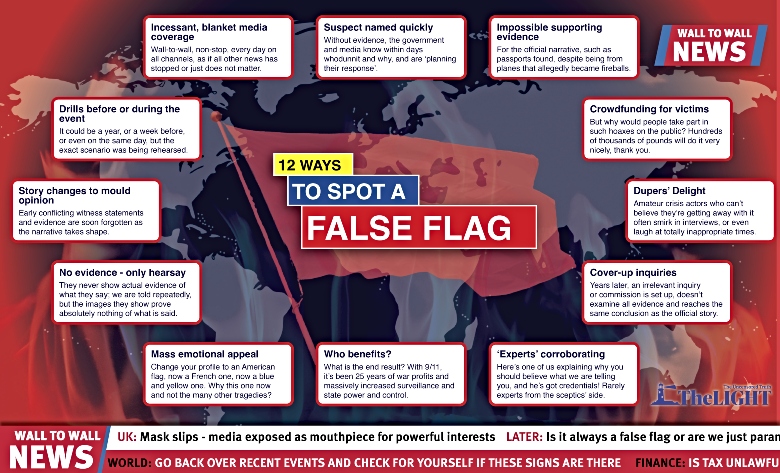 how to spot a false flag operation