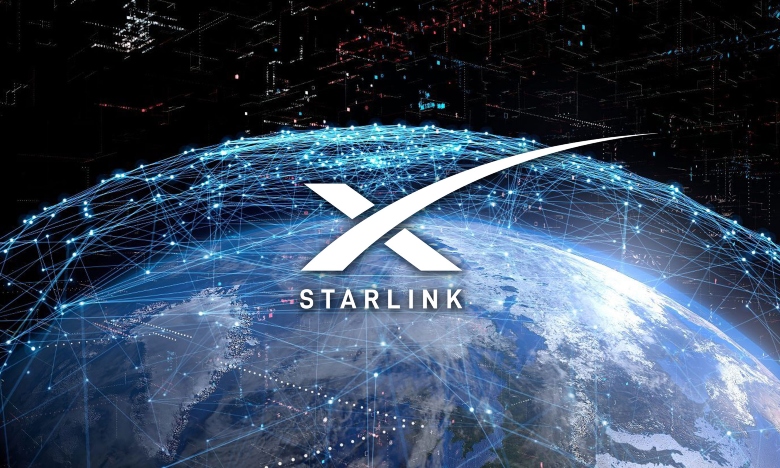 Starlink satellite map