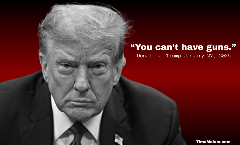 Donald Trump quote where he says you can't have guns