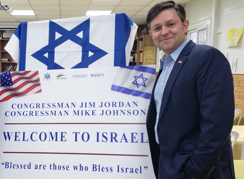 Representative Mike Johnson in Israel