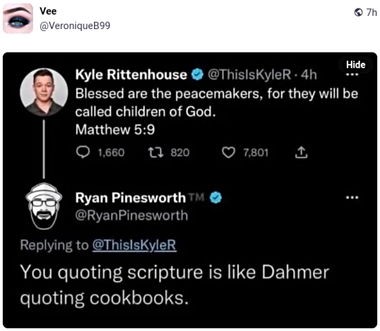 Mastodon post mocking Kyle Rittenhouse