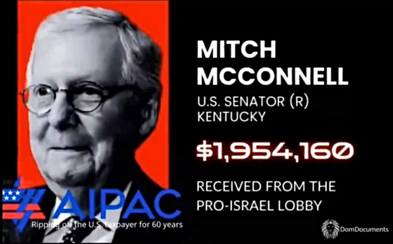 aipac money mitch mcconnell