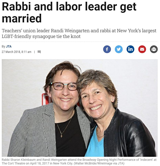 Randi Weingarten and partner