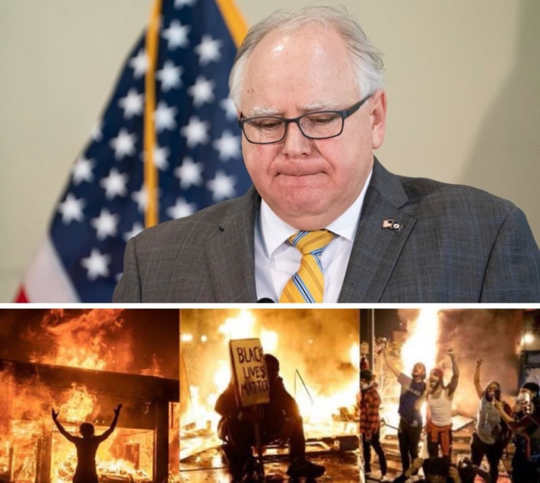 Tim Walz let his cities burn in 2020