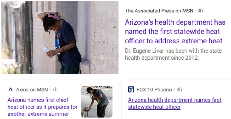Arizona heat officer